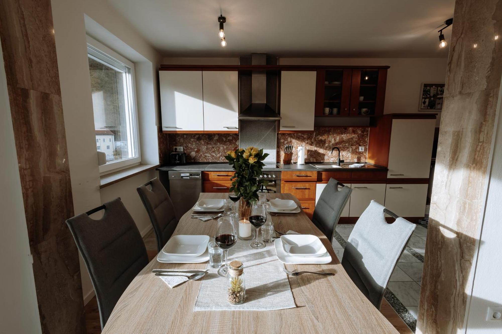 Stilvolles Appartement Mit Blick Auf Das Dreifluesse-Eck พัสเซา ภายนอก รูปภาพ